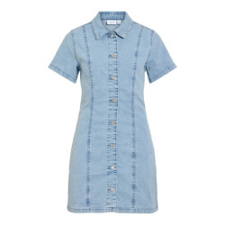 Vila Vinisa ss denim dresstes blue denim