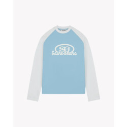 Saint Blanc Blend logo raglan longsleeve blue