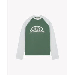 Saint Blanc Blend logo raglan longsleeve green