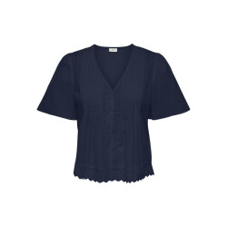 Jacqueline de Yong Jdysara ss lace top wvn navy