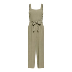 Only Onlsiesta linen bl belt jumpsuit pnt army