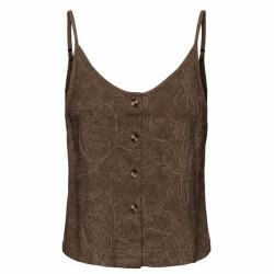 Only Onlsiesta linen bl emb singlet pnt -