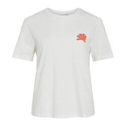 Vila Vihiva ss t-shirt lc off-white