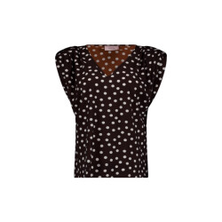 Studio Anneloes Leone dot vneck top dessin