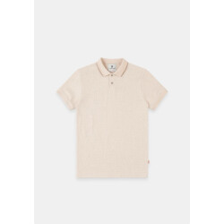 Gabbiano Polo, korte mouw met structuur beige