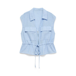 Vero Moda vmcharline sl zip tie top exp 10350440 della robbia