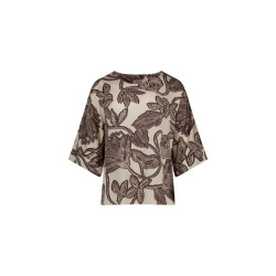 Studio Anneloes madison flower top 13962 1486 /chestnut