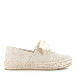 Toms Carolina lace up gold instappers espadrilles dames