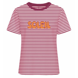 Only Onlamira gestreepte t-shirt met soleil-print