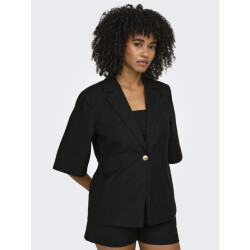 Only Onlbaia linnen blazer met halflange mouwen