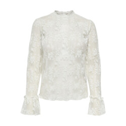 Only Onlcrisma ls o-neck top wvn off-white