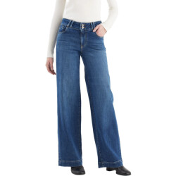 C.O.J. Denim Wide straight jeans dark blue