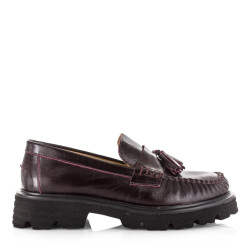 Babouche Bizou loafers bordo loafers dames