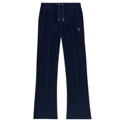 Juicy Couture Tina velour track pant with diamante branding