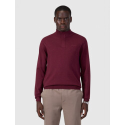 Pure Path 26030807 107 heren trui wine red half zip p