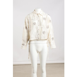 Nukus Aaliya blouse embroidery blouses nkf02152 ecru