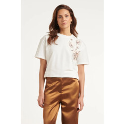 Smashed Lemon T-shirt met geborduurd vuurwerkdetail |