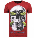 Local Fanatic Skull snake fun t-shirt