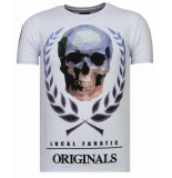 Local Fanatic Skull originals rhinestone t-shirt