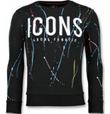 Local Fanatic Icons painted sweater