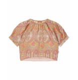 Oilily Bloei zijde katoenen blouse met paisley print-